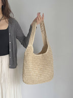 Bolso Marina Grande de Rafia Trenzada
