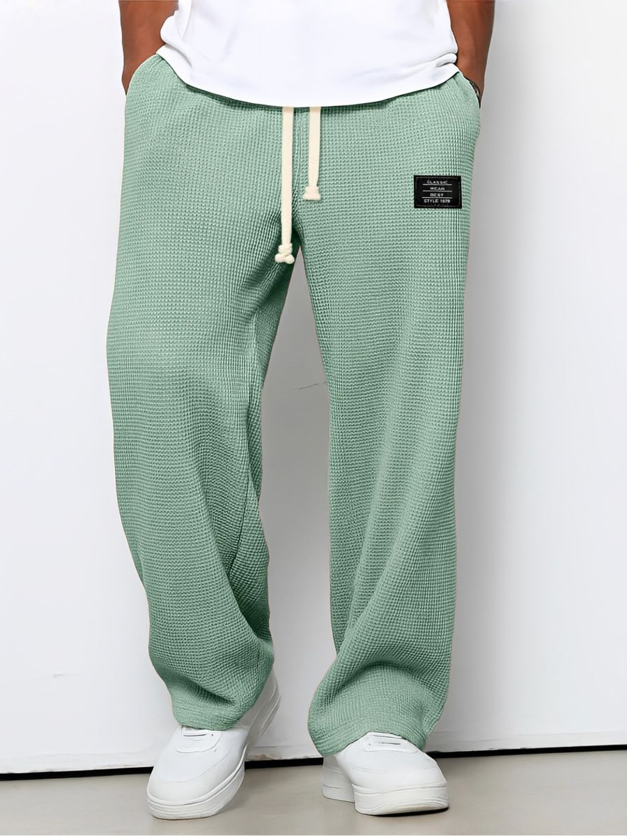 Pantalón Dante de Pierna Ancha con Cintura Ajustable