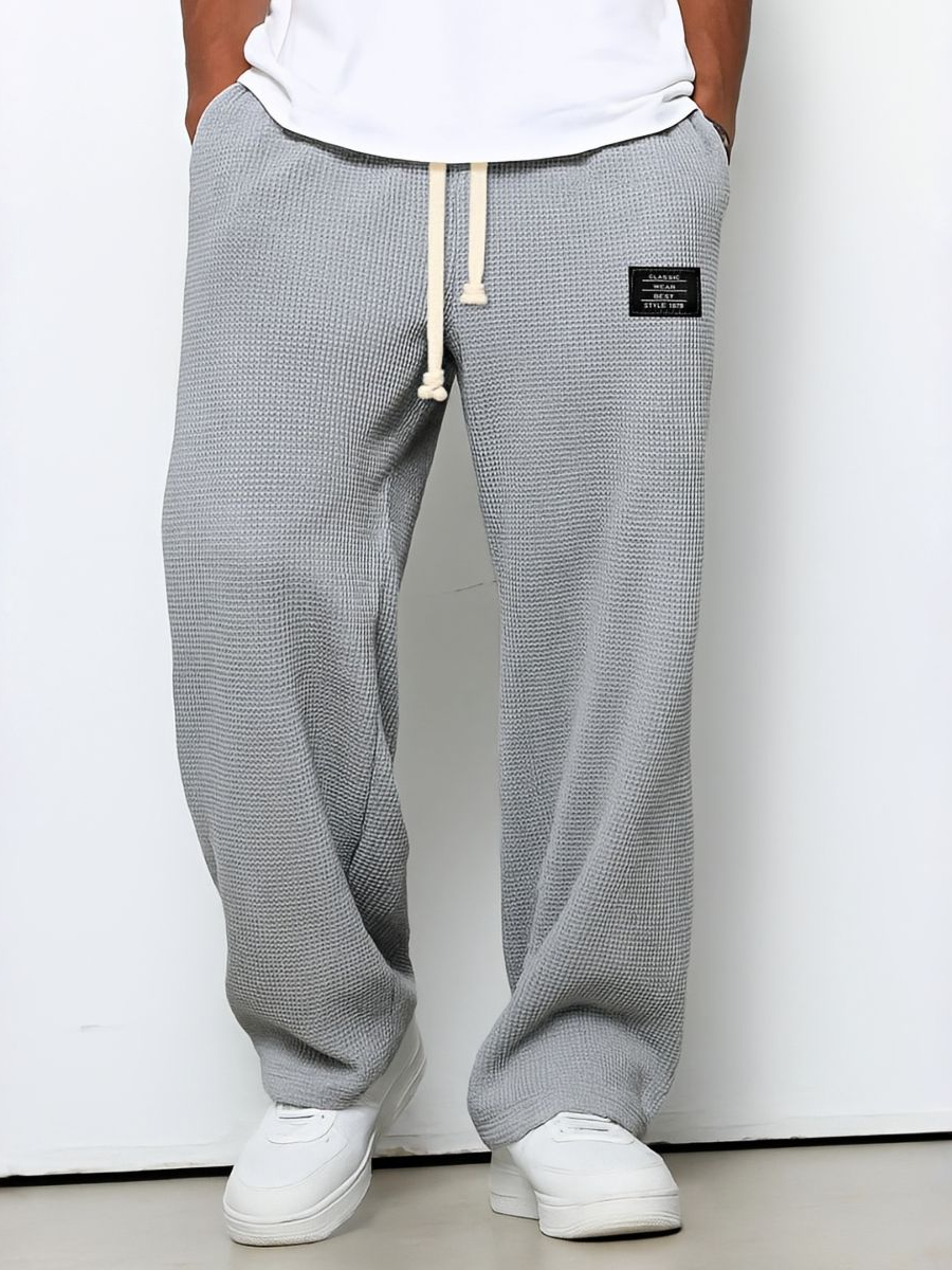 Pantalón Dante de Pierna Ancha con Cintura Ajustable