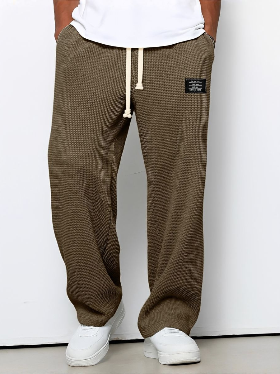 Pantalón Dante de Pierna Ancha con Cintura Ajustable