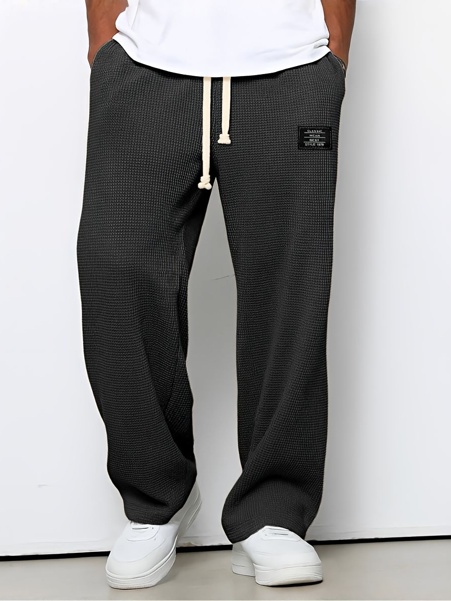 Pantalón Dante de Pierna Ancha con Cintura Ajustable