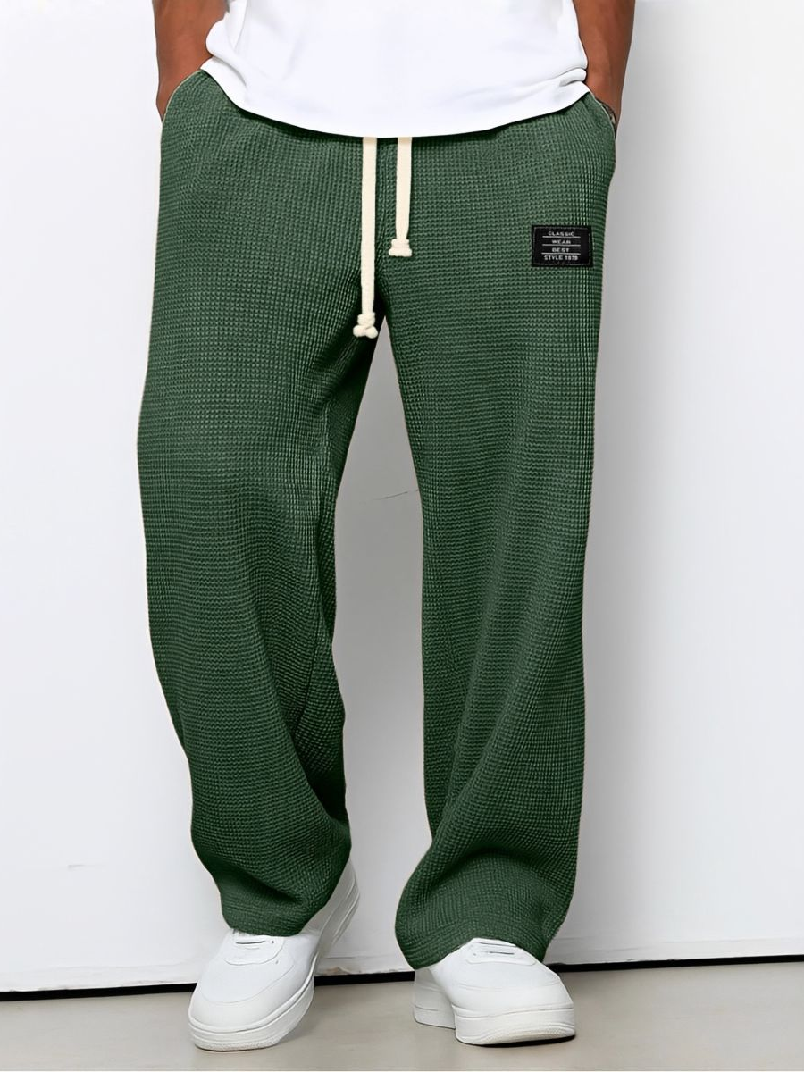 Pantalón Dante de Pierna Ancha con Cintura Ajustable