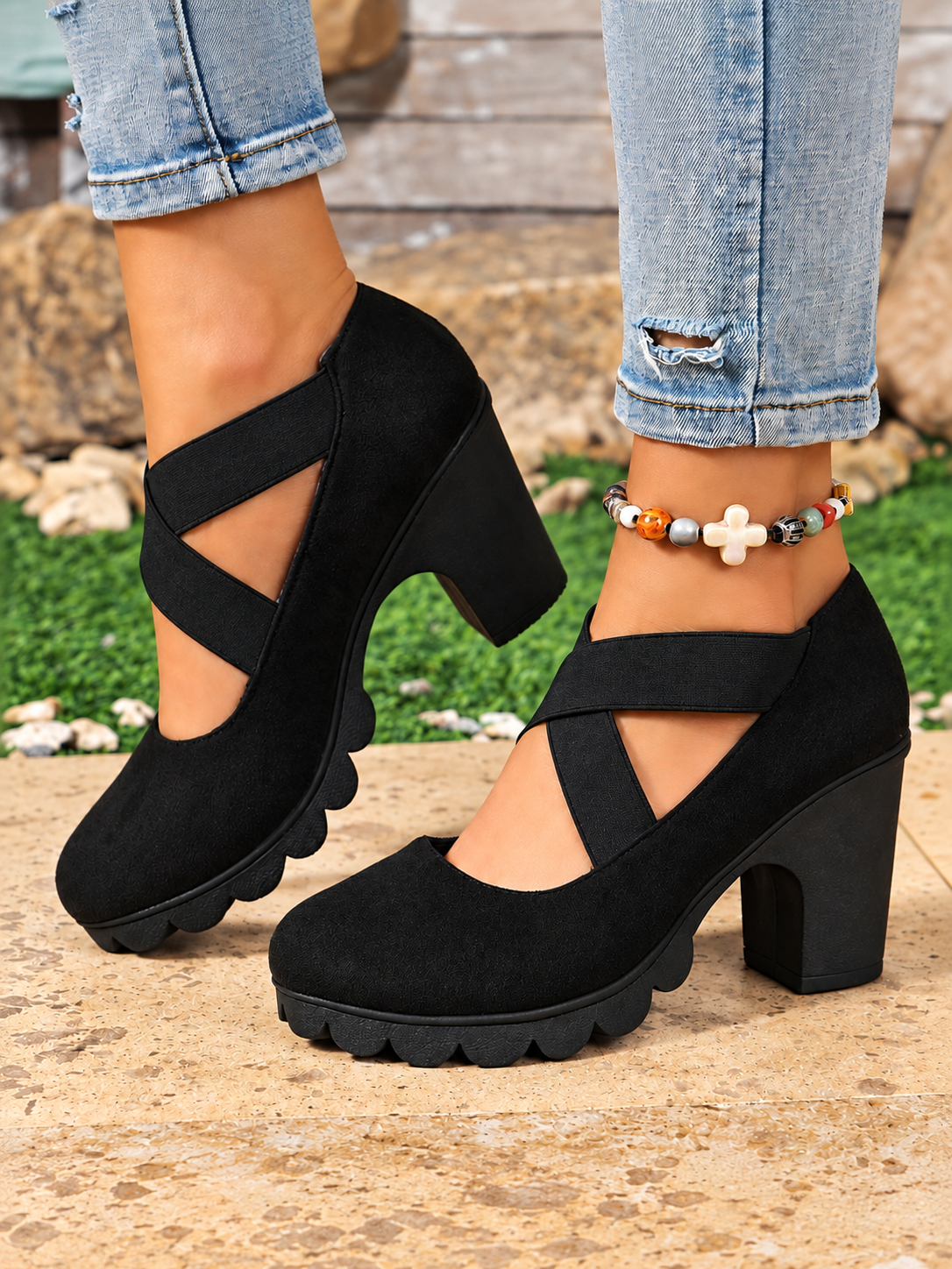 Tacones Amalia Confort Estilo Merceditas