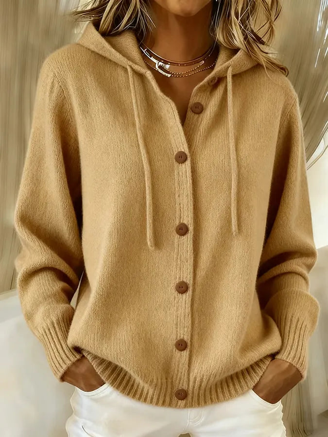 Chaqueta Begoña de Punto con Capucha