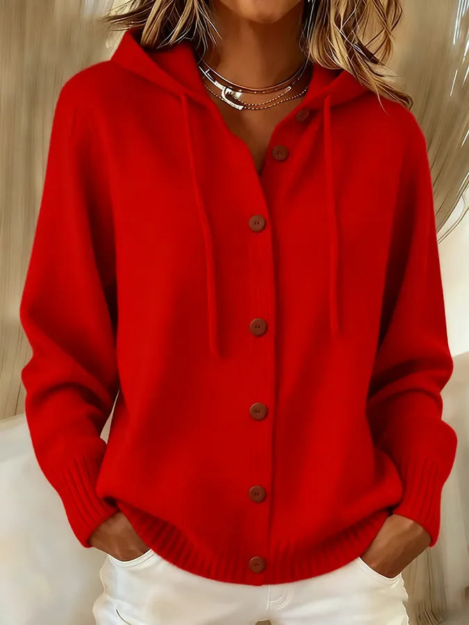 Chaqueta Begoña de Punto con Capucha