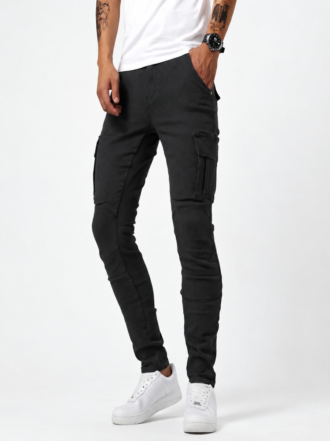Pantalón Kael Cargo de Corte Ajustado