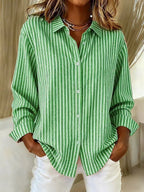 Camisa Jimena de Rayas con Botones
