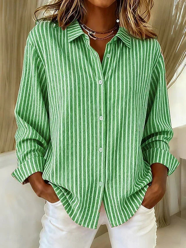 Camisa Jimena de Rayas con Botones